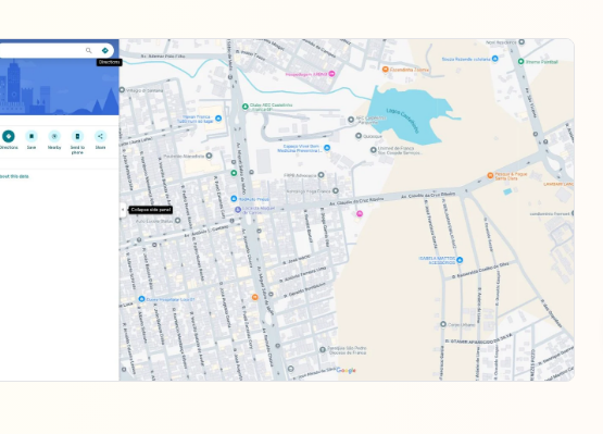 Localização da Clínica